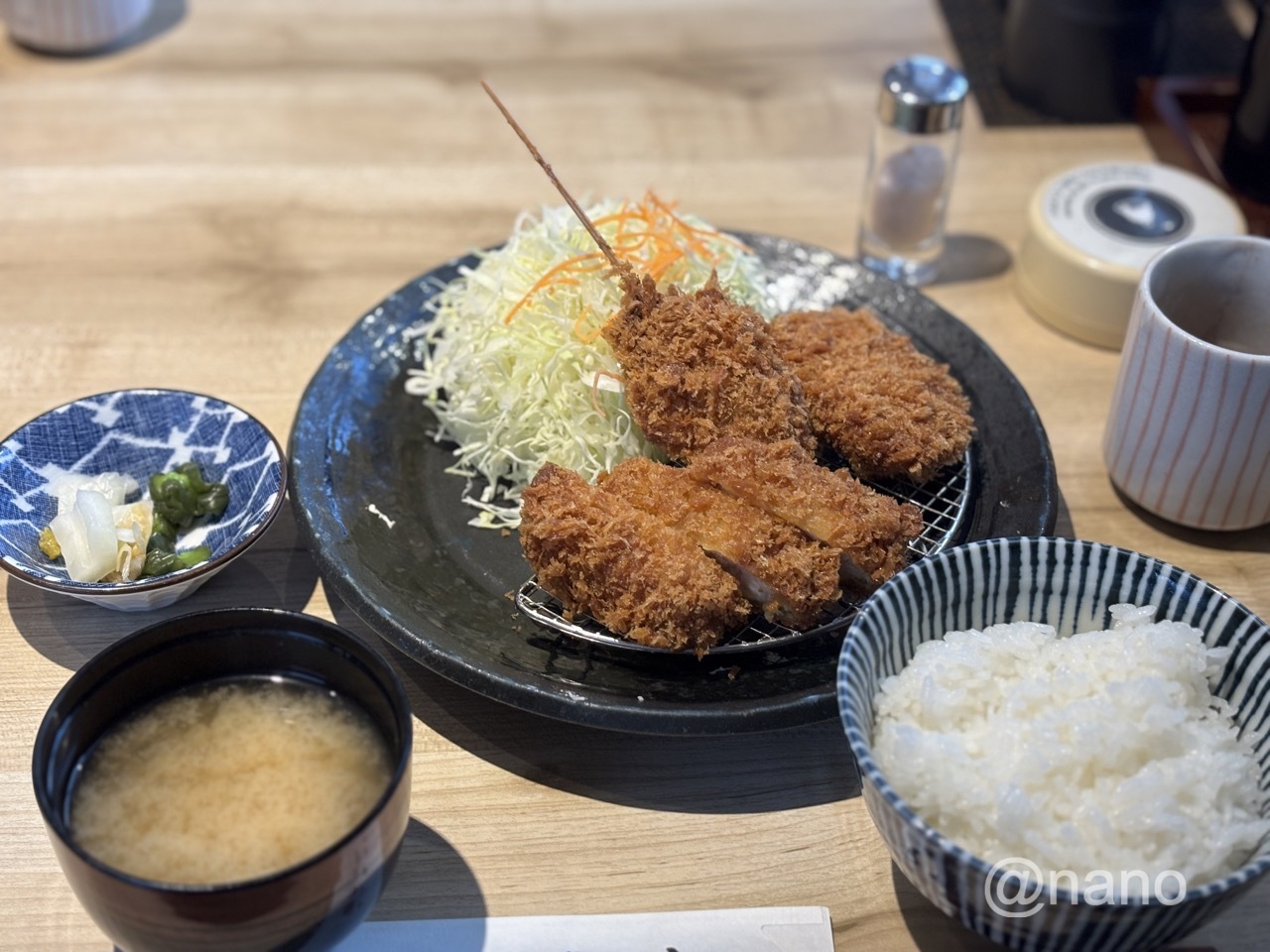 とんかつ神楽坂さくら岡山大安寺　2025年1月IMG_0551（大）メニュー１　定食ランチ